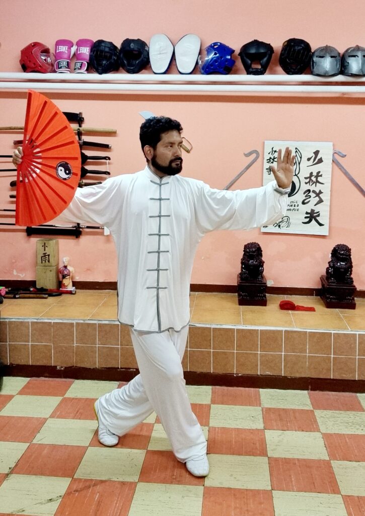 M° Jaime Vizconde in allenamento al Ventaglio Tai Chi